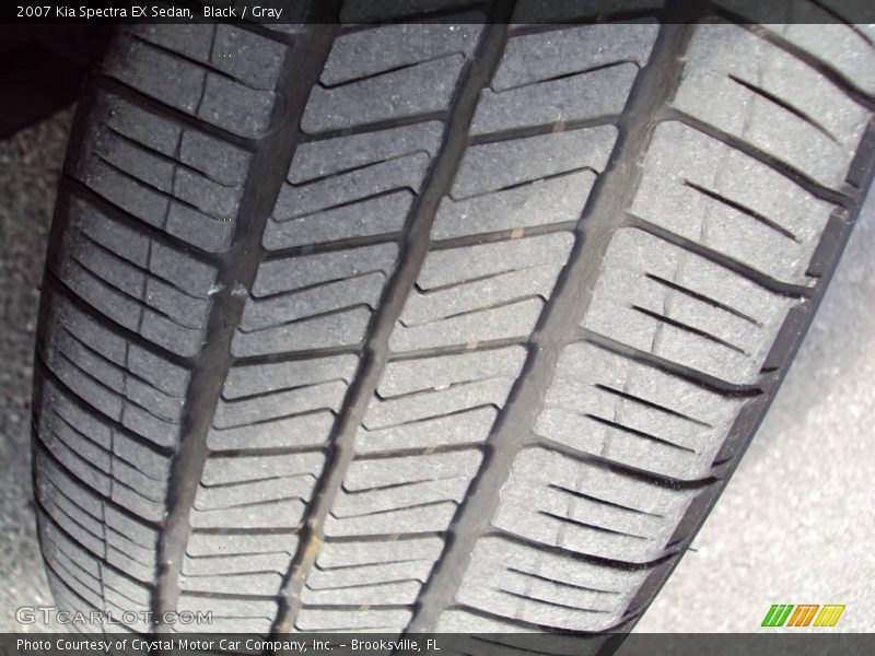 Black / Gray 2007 Kia Spectra EX Sedan