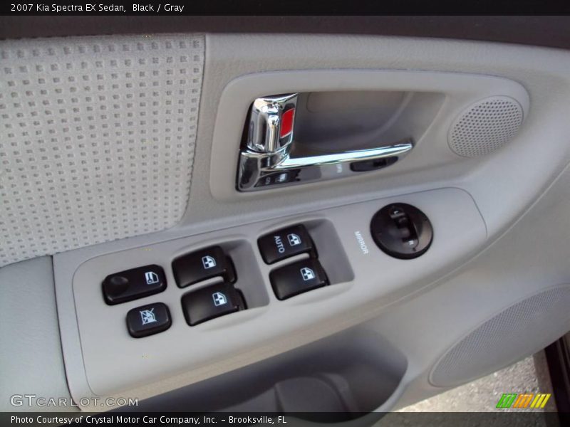 Black / Gray 2007 Kia Spectra EX Sedan