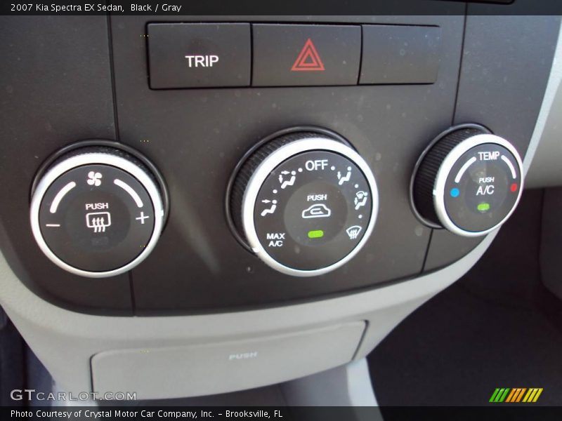Black / Gray 2007 Kia Spectra EX Sedan