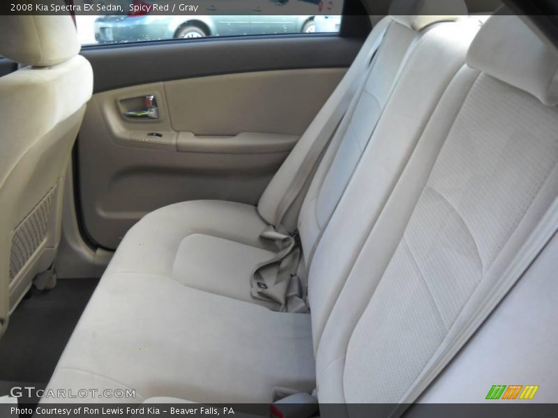 Spicy Red / Gray 2008 Kia Spectra EX Sedan