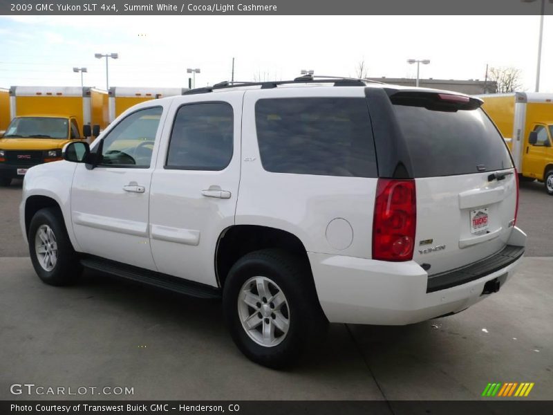 Summit White / Cocoa/Light Cashmere 2009 GMC Yukon SLT 4x4