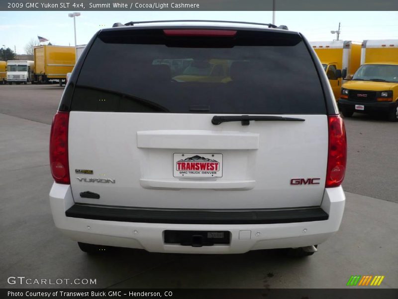 Summit White / Cocoa/Light Cashmere 2009 GMC Yukon SLT 4x4