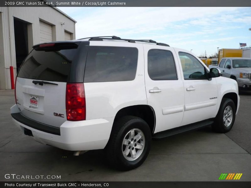 Summit White / Cocoa/Light Cashmere 2009 GMC Yukon SLT 4x4
