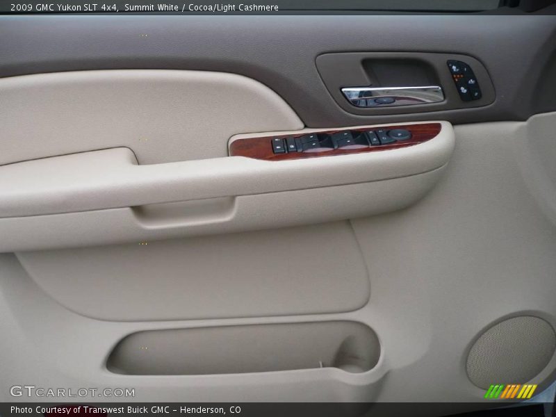 Summit White / Cocoa/Light Cashmere 2009 GMC Yukon SLT 4x4
