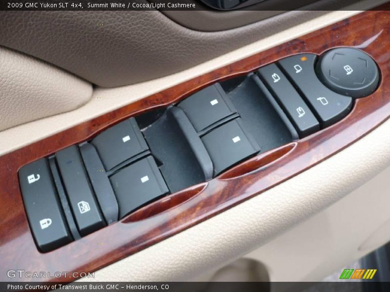 Summit White / Cocoa/Light Cashmere 2009 GMC Yukon SLT 4x4