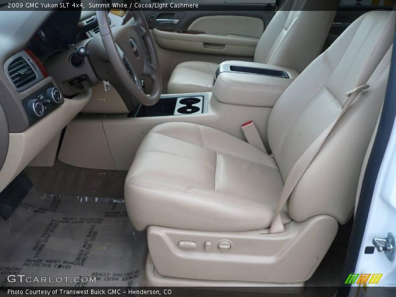 Summit White / Cocoa/Light Cashmere 2009 GMC Yukon SLT 4x4