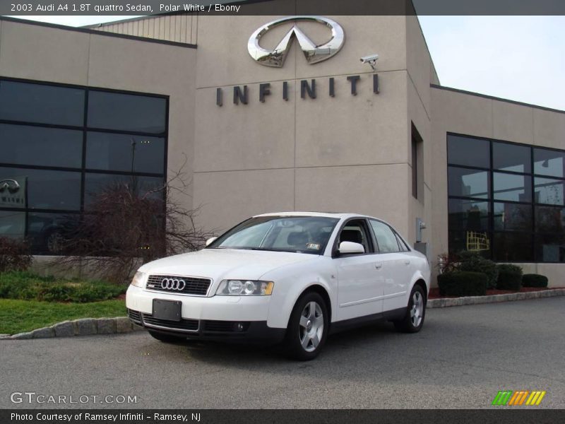 Polar White / Ebony 2003 Audi A4 1.8T quattro Sedan