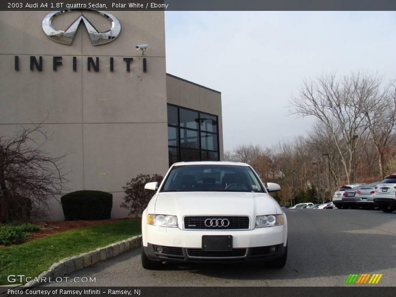 Polar White / Ebony 2003 Audi A4 1.8T quattro Sedan