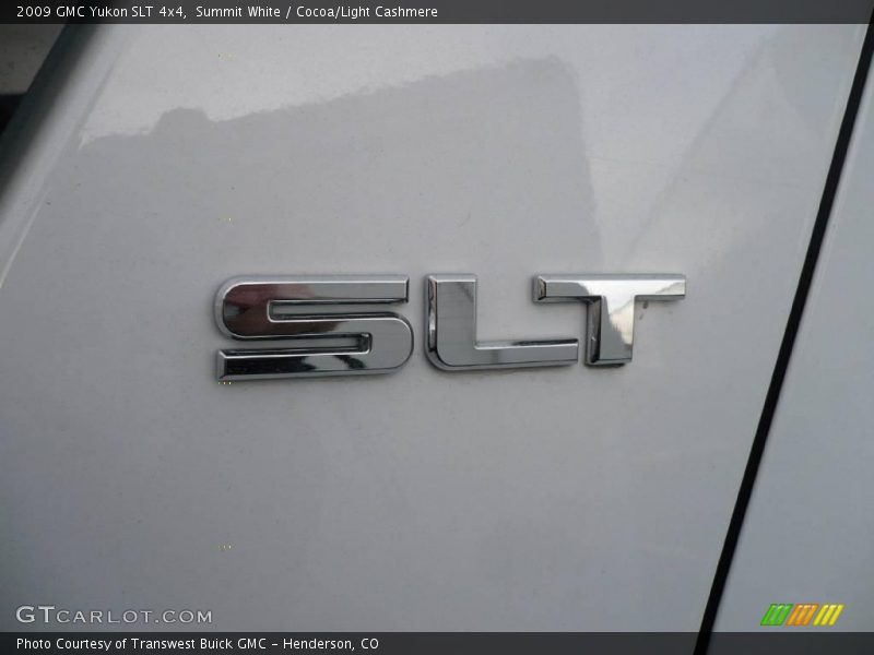 Summit White / Cocoa/Light Cashmere 2009 GMC Yukon SLT 4x4