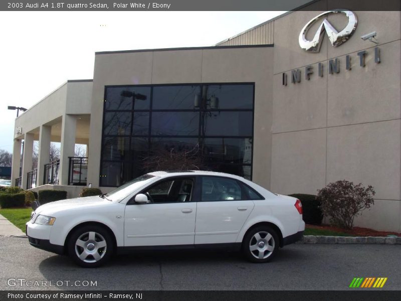 Polar White / Ebony 2003 Audi A4 1.8T quattro Sedan