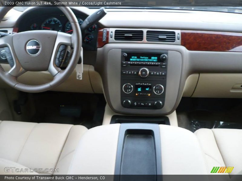 Summit White / Cocoa/Light Cashmere 2009 GMC Yukon SLT 4x4