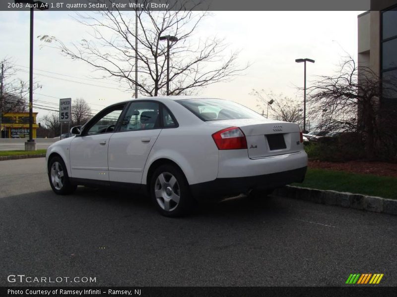 Polar White / Ebony 2003 Audi A4 1.8T quattro Sedan