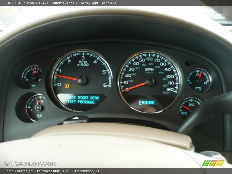 Summit White / Cocoa/Light Cashmere 2009 GMC Yukon SLT 4x4