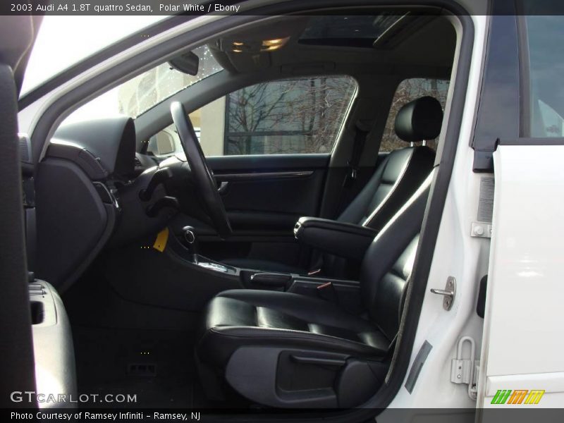 Polar White / Ebony 2003 Audi A4 1.8T quattro Sedan