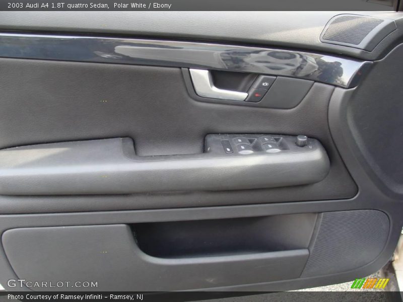 Polar White / Ebony 2003 Audi A4 1.8T quattro Sedan
