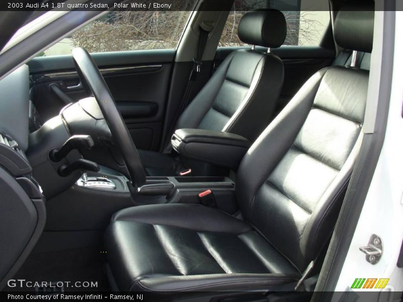 Polar White / Ebony 2003 Audi A4 1.8T quattro Sedan