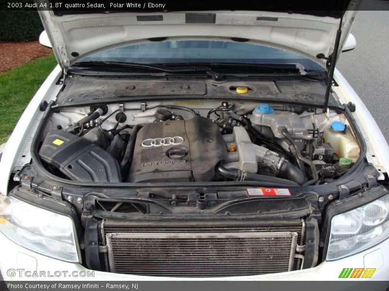 Polar White / Ebony 2003 Audi A4 1.8T quattro Sedan