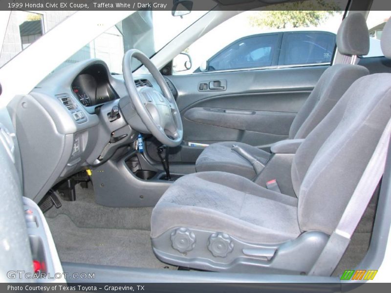 Taffeta White / Dark Gray 1999 Honda Civic EX Coupe