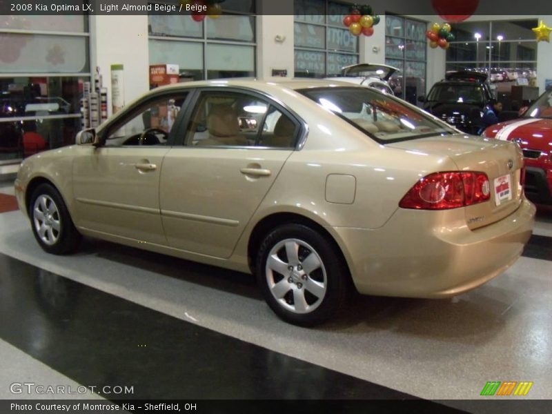 Light Almond Beige / Beige 2008 Kia Optima LX