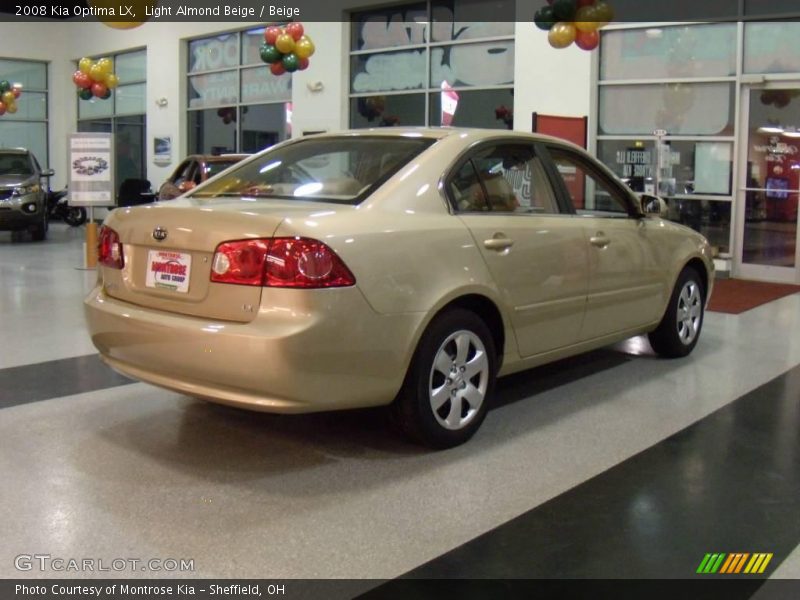 Light Almond Beige / Beige 2008 Kia Optima LX