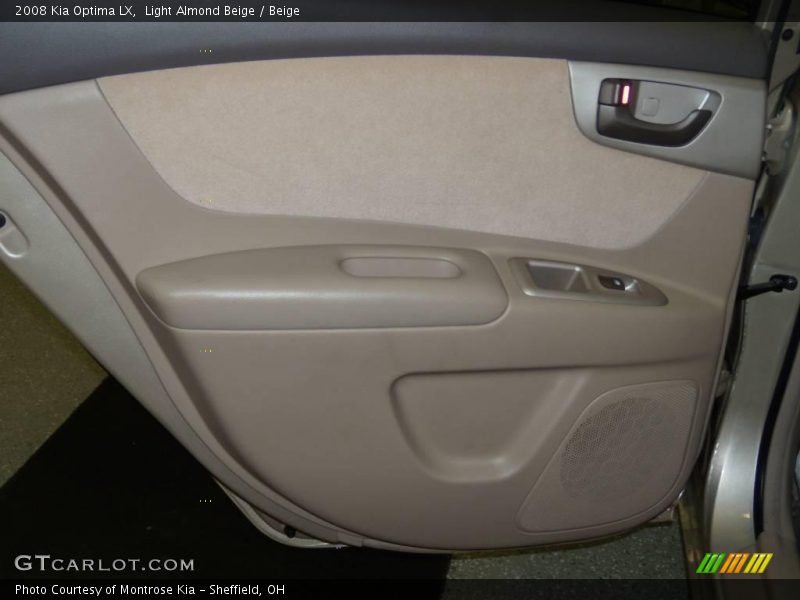 Light Almond Beige / Beige 2008 Kia Optima LX