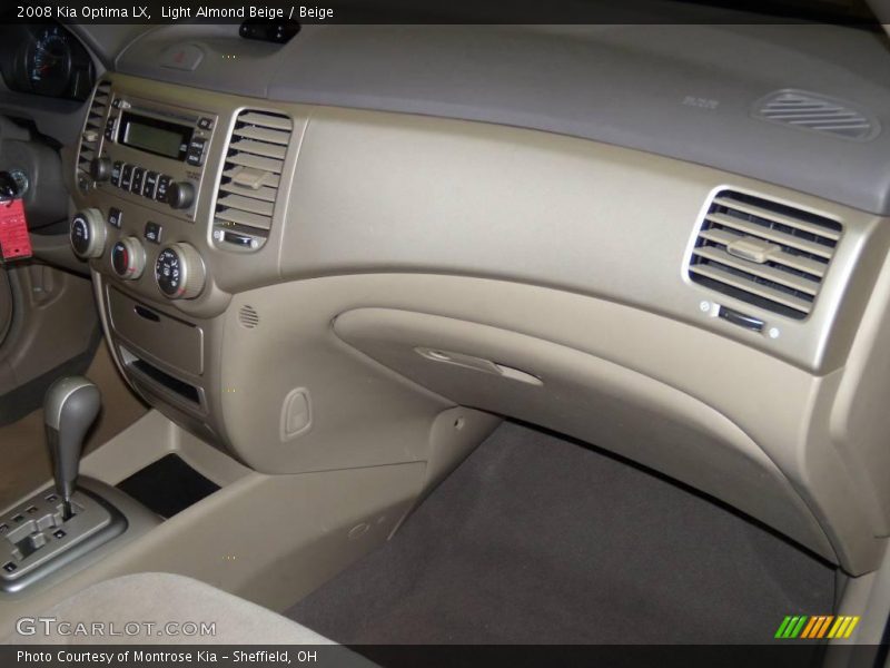 Light Almond Beige / Beige 2008 Kia Optima LX