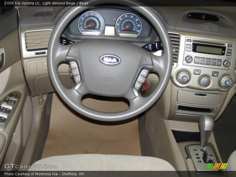 Light Almond Beige / Beige 2008 Kia Optima LX