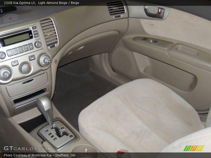 Light Almond Beige / Beige 2008 Kia Optima LX