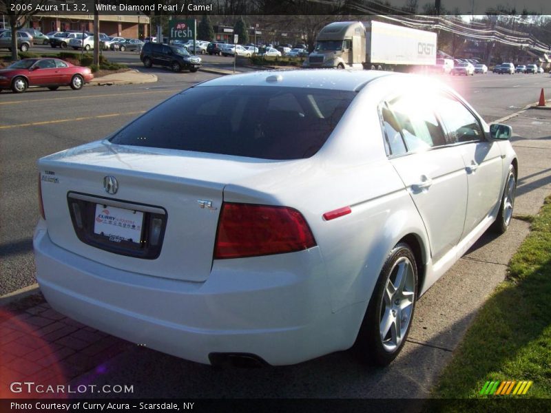 White Diamond Pearl / Camel 2006 Acura TL 3.2