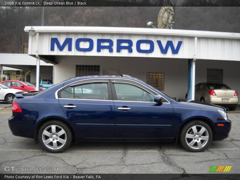Deep Ocean Blue / Black 2008 Kia Optima LX
