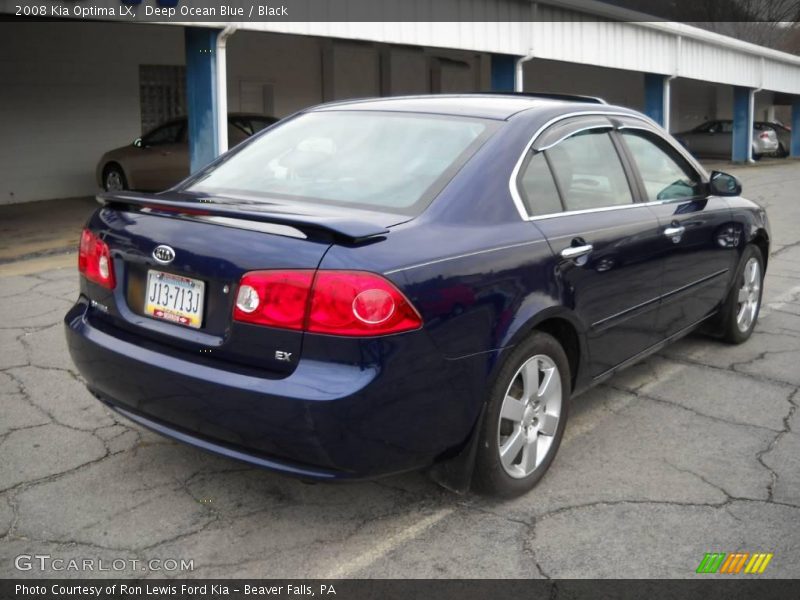 Deep Ocean Blue / Black 2008 Kia Optima LX