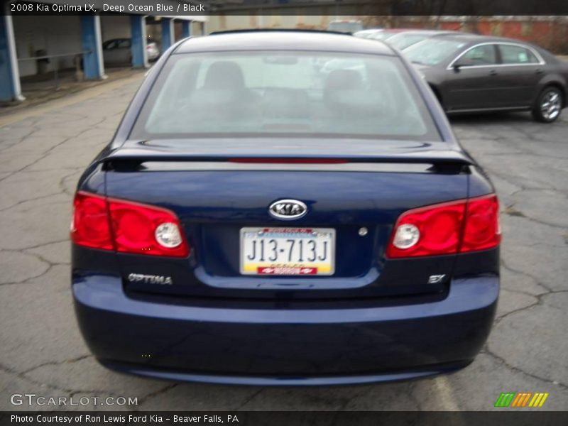 Deep Ocean Blue / Black 2008 Kia Optima LX