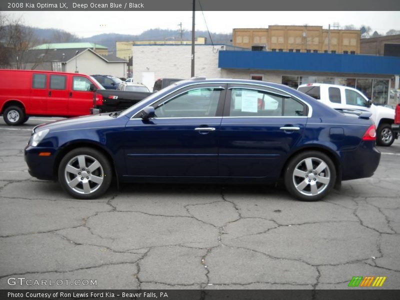 Deep Ocean Blue / Black 2008 Kia Optima LX