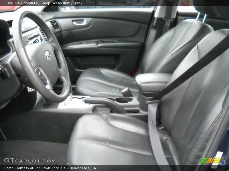 Deep Ocean Blue / Black 2008 Kia Optima LX
