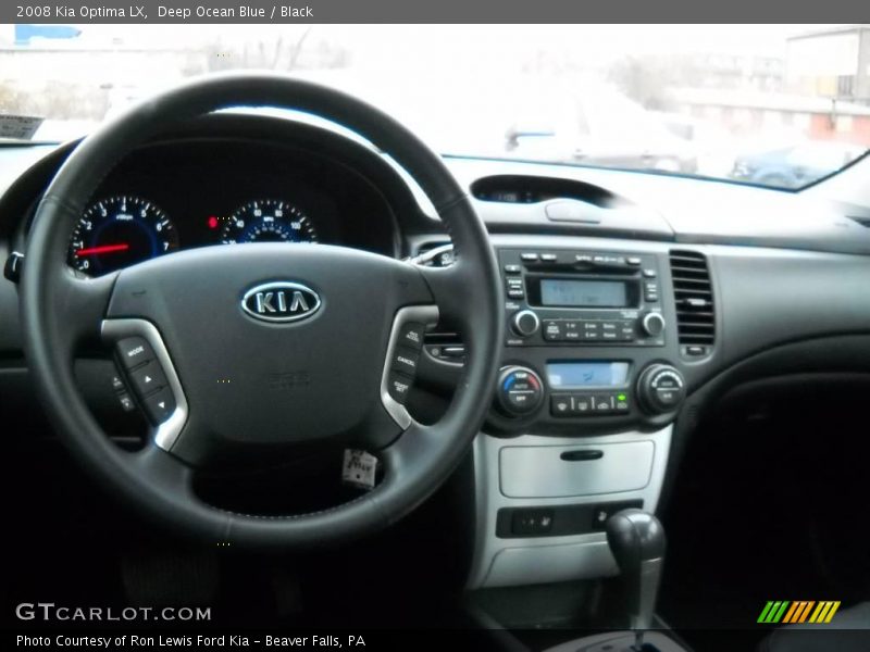 Deep Ocean Blue / Black 2008 Kia Optima LX