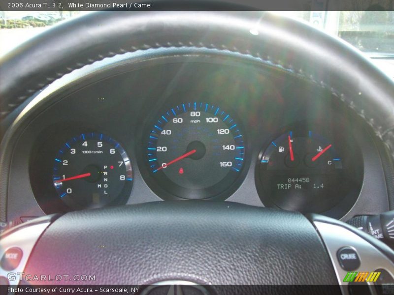 White Diamond Pearl / Camel 2006 Acura TL 3.2