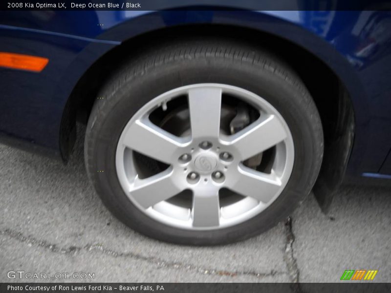 Deep Ocean Blue / Black 2008 Kia Optima LX
