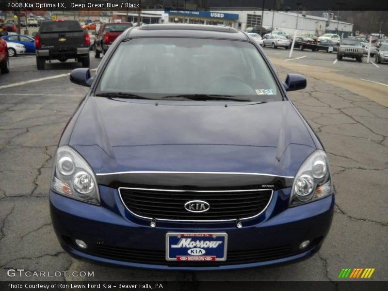 Deep Ocean Blue / Black 2008 Kia Optima LX