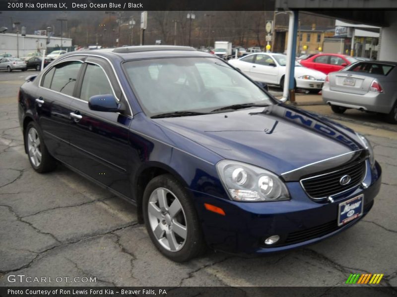 Deep Ocean Blue / Black 2008 Kia Optima LX