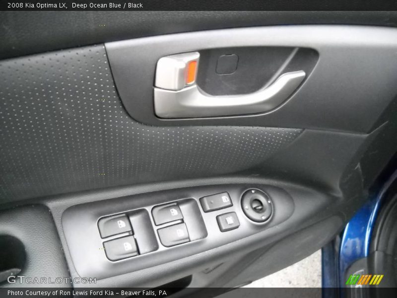 Deep Ocean Blue / Black 2008 Kia Optima LX