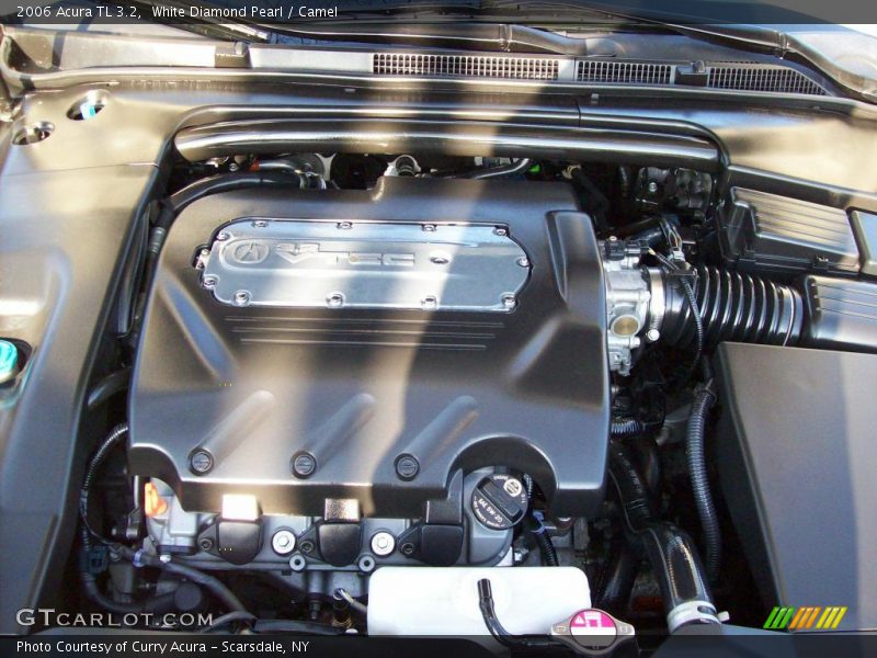 White Diamond Pearl / Camel 2006 Acura TL 3.2
