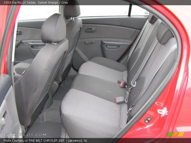 Sunset Orange / Gray 2009 Kia Rio LX Sedan