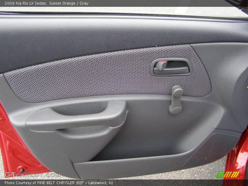 Sunset Orange / Gray 2009 Kia Rio LX Sedan