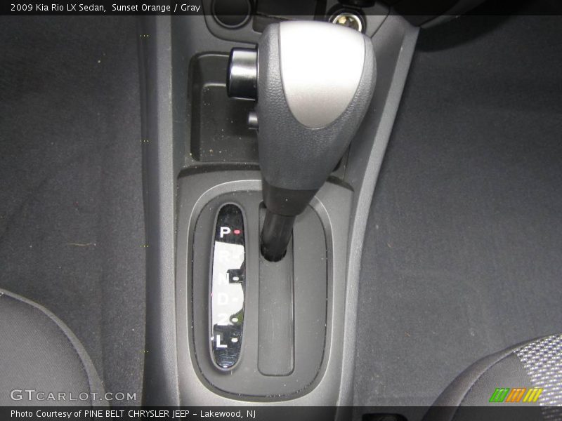Sunset Orange / Gray 2009 Kia Rio LX Sedan