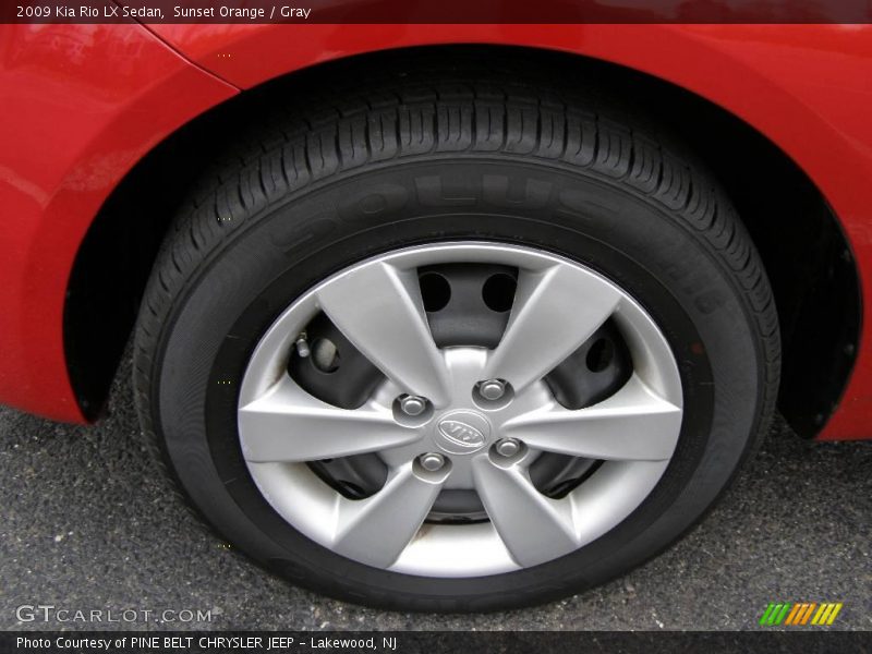 Sunset Orange / Gray 2009 Kia Rio LX Sedan