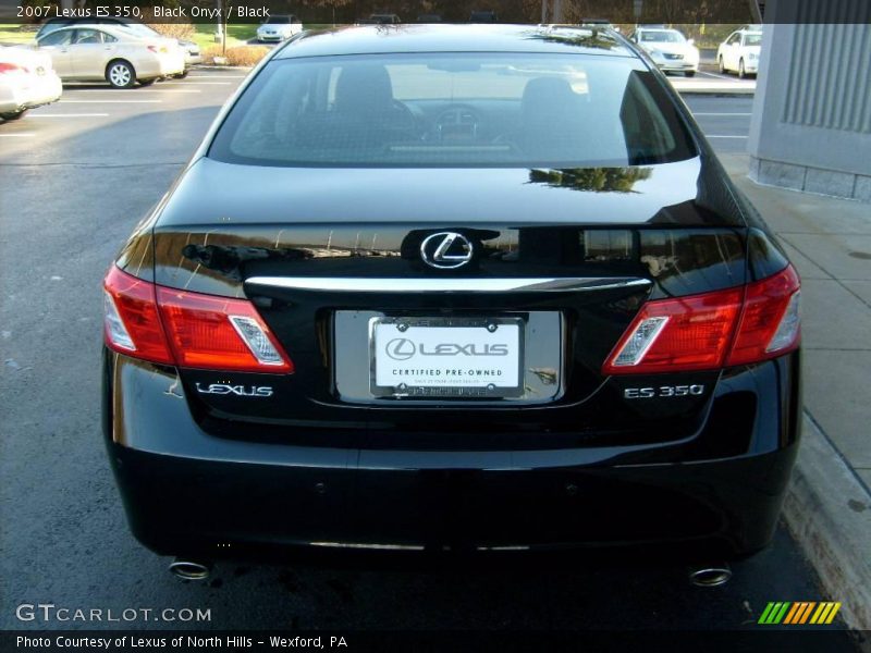 Black Onyx / Black 2007 Lexus ES 350