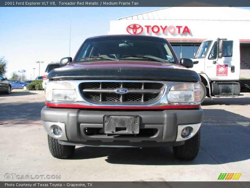 Toreador Red Metallic / Medium Prairie Tan 2001 Ford Explorer XLT V8