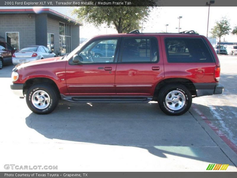 Toreador Red Metallic / Medium Prairie Tan 2001 Ford Explorer XLT V8
