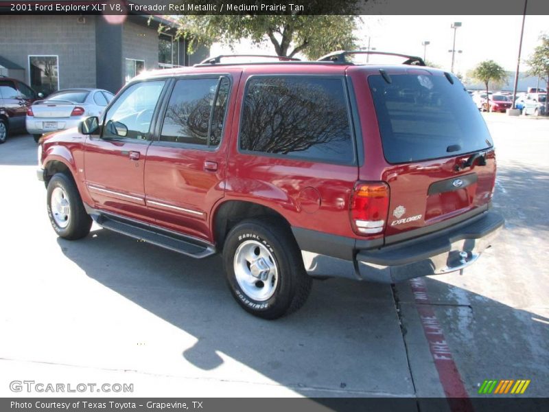 Toreador Red Metallic / Medium Prairie Tan 2001 Ford Explorer XLT V8