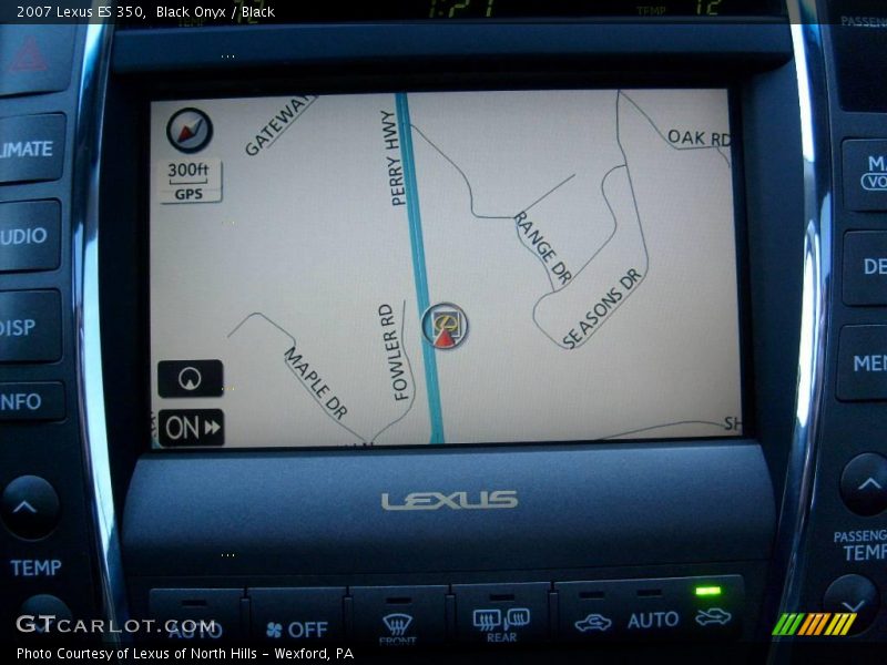 Black Onyx / Black 2007 Lexus ES 350